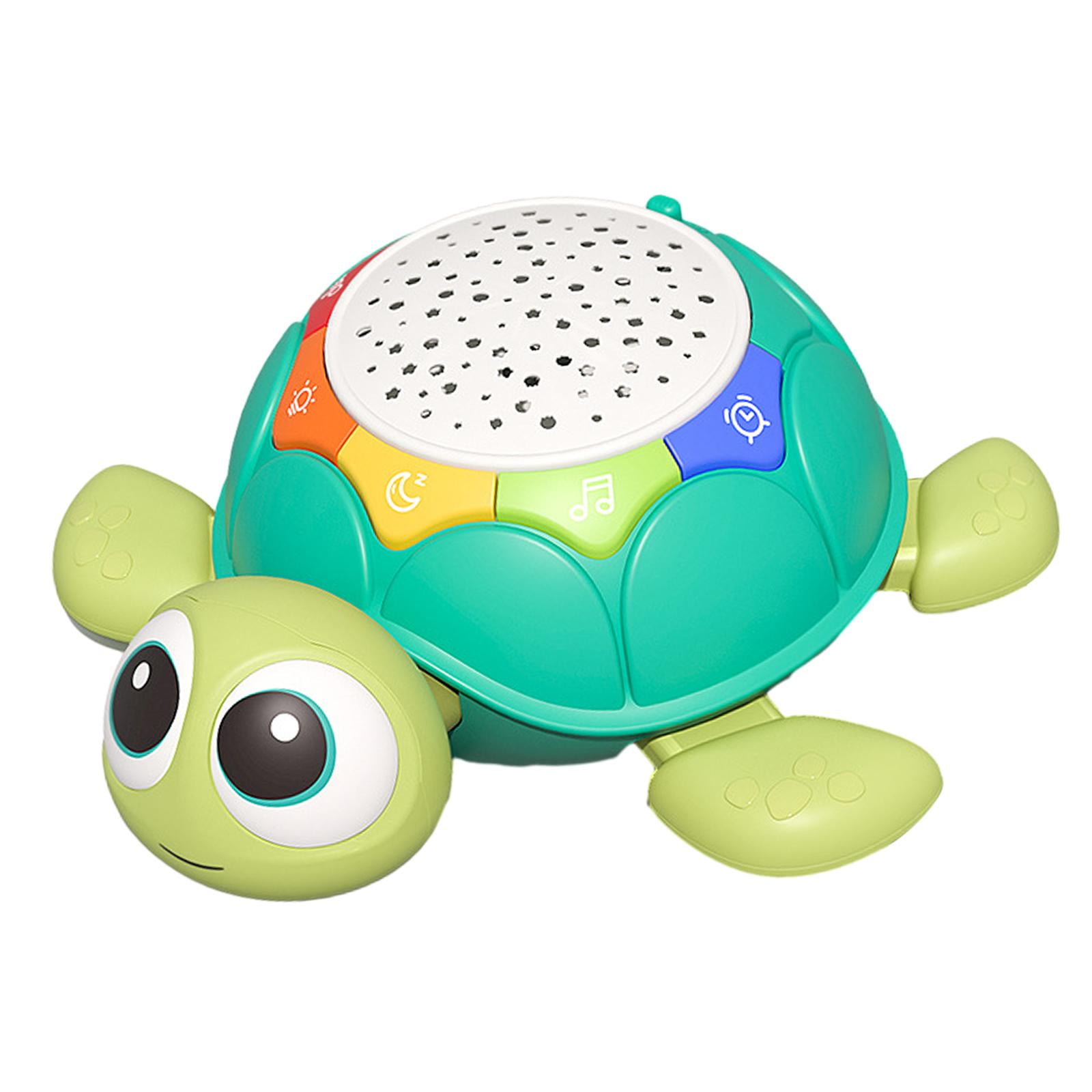 Magideal - Juguetes Musicales Para Bebés Que Gatean Con Tortuga, Juguetes Para Pasar El Tiempo Boca Abajo Con Temporizador, Aprendizaje Temprano Con Música Y Luz