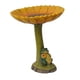 thumbnail image 5 of Comedero de resina, estatuilla de estatua de resina, figura de jardín, estación de alimentación de cuenco de baño para pájaros de jardín para balcón, Rana 165x165x20cm, 5 of 5