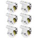 thumbnail image 1 of Polea de montaje en pared QWORK, 6 unidades, ranura en V de 1,5 cm, para cables de 3/8, 1 of 8