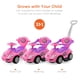 thumbnail image 2 of Auto de Juguete 3 en 1 Best Choice Products Rosa para Empujar y Pedalear, 2 of 7