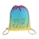 thumbnail image 3 of Mochila con cordón reflectante para gimnasio, natación deportiva, ciclismo, azul cielo, 3 of 5