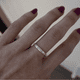 thumbnail image 5 of 3-Piece Vintage Blue Zircon Engagement & Wedding Ring Set - Perfect for Brides & Grooms!, 5 of 5