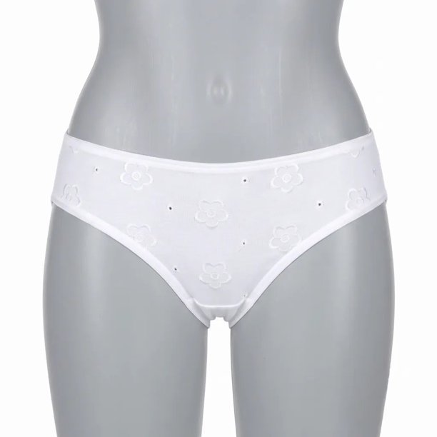 Bikini Mujer Lady Genny C-609 Algodón Spandex Bordado