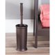 thumbnail image 2 of Escobilla para inodoro mDesign Hyde Collection con soporte en bronce, 2 of 8