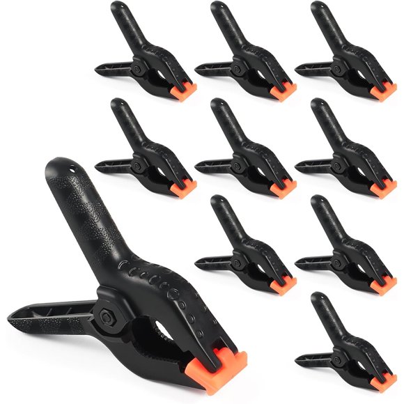 Pinza de Resorte RELBRO de Nylon Reforzado, 11 cm, 10 Unidades