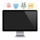 thumbnail image 1 of Pizarra de notas para monitor Yocoolfun 45 cm Acrílico – Montaje superior, 1 of 6