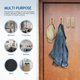 thumbnail image 4 of Ganchos de pared plegables Growalleter de metal dorado para baño y cocina, 4 of 7