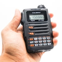 Yaesu Ft-70Dr - Radio Portátil Digital/Analógico Dual Banda Con C4Fm, 5W, 1105 Canales Y Certificación Ip54