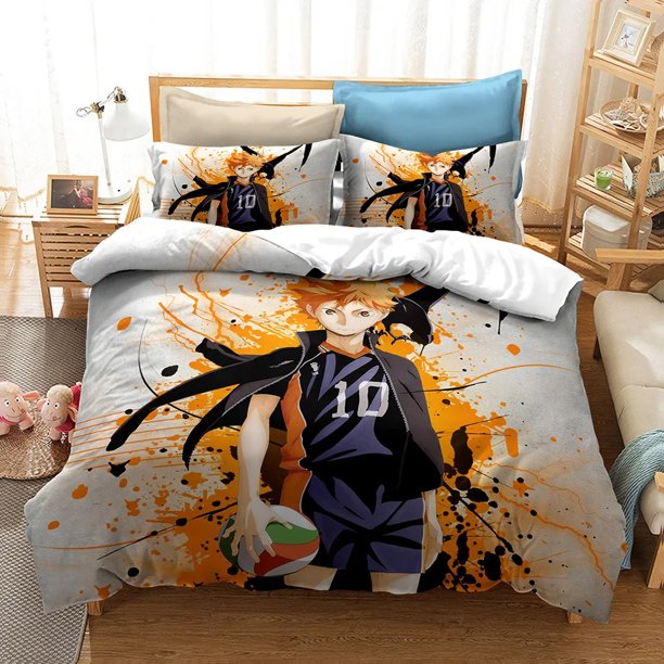 Haikyuu!! Bedding Set Polyester Quilt Cover Pillowcases For Kids Gift VolleyballDuvet Cover Sets