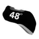 thumbnail image 5 of protector de la cubierta de la cabeza del headcover del hierro del putter del hierro del club de golf 48 grados negros, 5 of 5