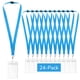 thumbnail image 1 of Lanyards WEZEBEL de 24 piezas con porta credencial impermeable azul cielo, 1 of 6