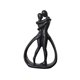 thumbnail image 4 of Estatua De Pareja Abrazada Para El Hogar, Adorno Coleccionable Para El Gabinete Del Hogar, Aniversario, Negro, 4 of 5