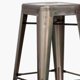 thumbnail image 2 of Taburete Piso Alto 77 cm Estilo Industrial Metal Plateado Apilable, 2 of 4