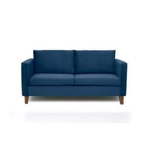 Barra Design - Sofá Mila 3C Felpa Azul