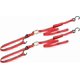 thumbnail image 1 of Cinta de amarre Ancra 175 cm roja con ganchos suaves – Pack de 2, 1 of 3
