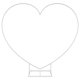 thumbnail image 1 of Arco de Globos LANGXUN en Forma de Corazón – Kit de Metal Blanco de Gran Tamaño, 1 of 8