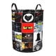 thumbnail image 2 of Batman Cesta de lavandería de gran capacidad redonda con asa, bolsa para ropa sucia plegable, almacenamiento para dormitorio, baño y lavadero 44x35 cm, 2 of 6