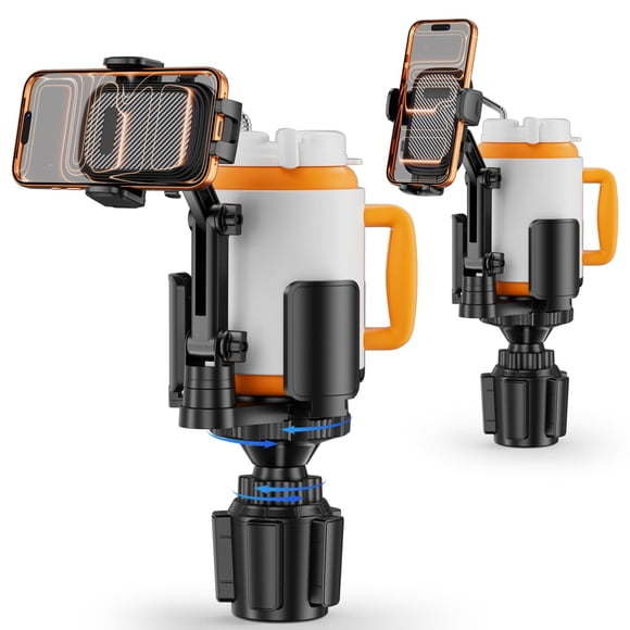 Soporte para Celular de Auto bokilino 2 en 1 para Portavasos con Rotación 360°
