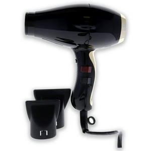 Elchim - Secador De Pelo Iónico Saludable - Negro-Dorado De Para Unisex - Secador De Pelo