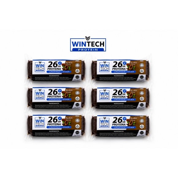 PACK 06 WINTECH: Recuperación Clásica Chocolate Cacao Natural con 26 gr