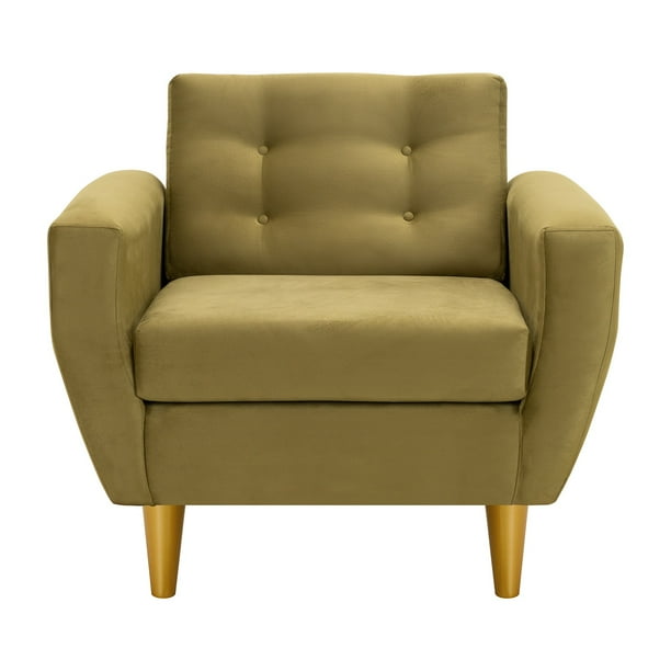Sofa Bote 1c Felpa 01 Verde Musgo