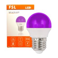 Pack X10 Guirnalda Led Decorativa G45 2W/E27 Color Morado -Fsl