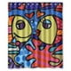 thumbnail image 1 of Cortina de ducha Romero Britto, juego de cortinas de baño con ganchos, tamaño 60 x 72 pulgadas, 1 of 3