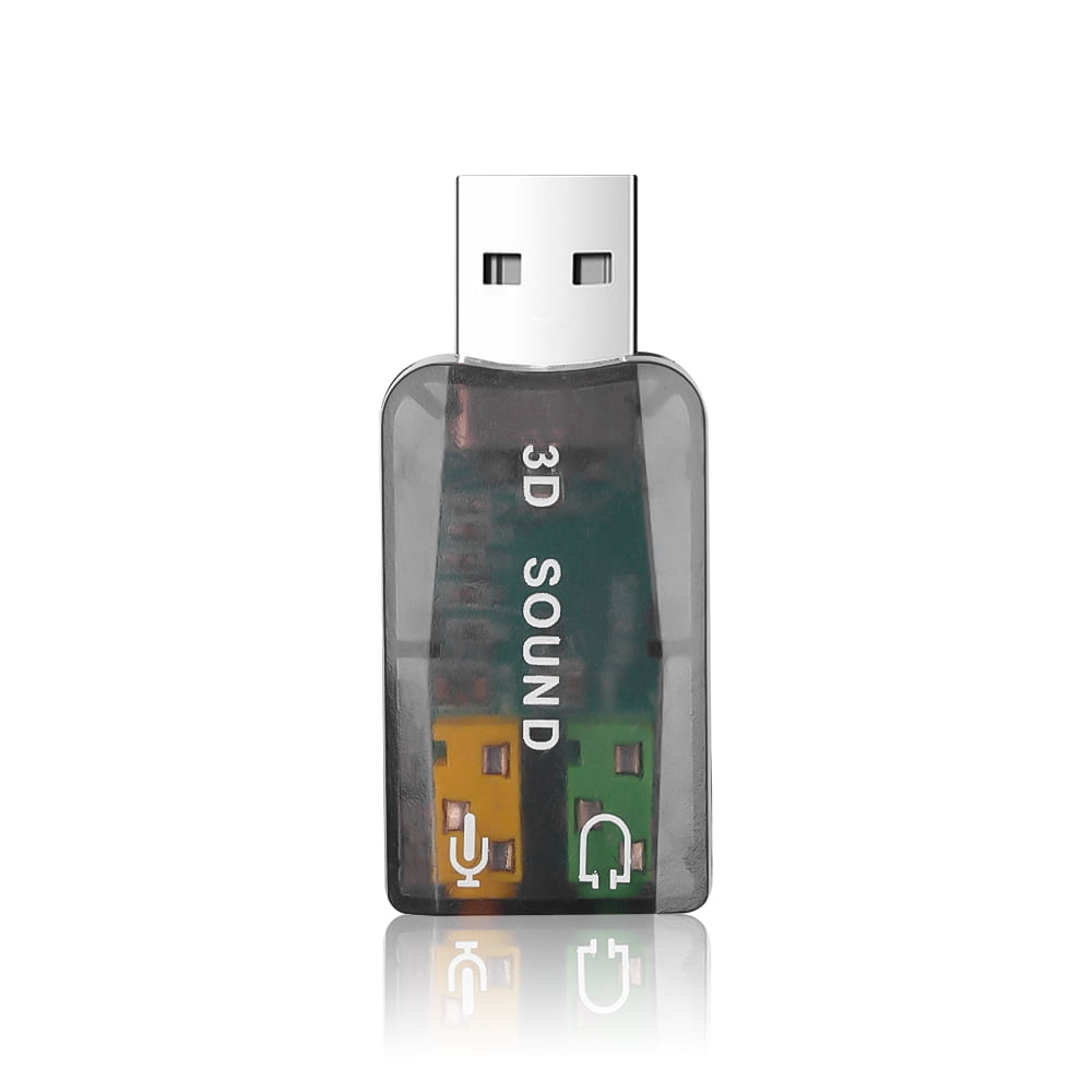 Genérico - Tarjeta De Sonido Usb Externa Mini Tarjeta De Sonido Usb A Adaptador De Audio Estéreo De 3.5mm Para Pc/android/altavoz/laptop/auriculares