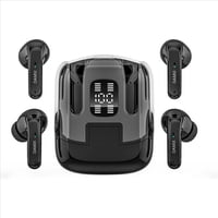 Aaronmei - Auriculares Inalámbricos Bluetooth 5.5 Hi-Fi Estéreo Paquete De 4 Negro