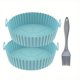 thumbnail image 4 of 2pcs, Silicone Air Fryer Liners (8''), With Oil Brush, Air Fryer Silicone Liners Pot For 3 To 5 QT, Food Safe Non Stick Air Fryers Basket Oven Accessories, Air Fryer Silicone Basket Bowl, Kitchen Gad, 4 of 4
