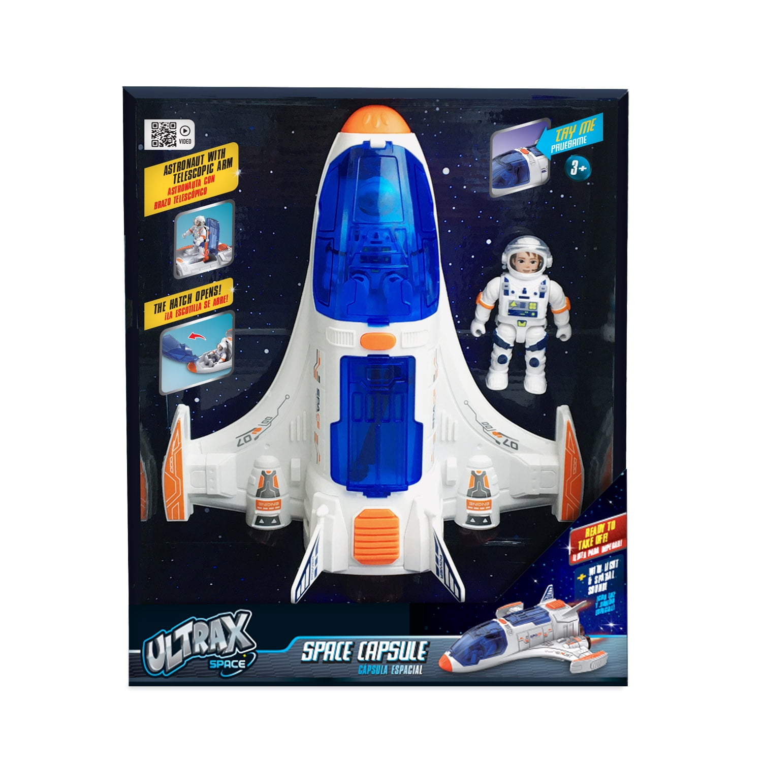 Ultrax - Nave Espacial Infantil Con Luz, Sonido Y Astronauta
