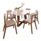 thumbnail image 3 of Juego De Comedor Wood 6 Sillas Rectangular Mdf Y Vidrio Café Claro, 3 of 16