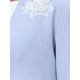 thumbnail image 5 of INSPIRE CHIC Bolero Formal para Mujer para Vestidos de Noche Mangas Medias Abierto al Frente Chaquetas de Cóctel XL Azul Claro, 5 of 6