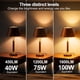 thumbnail image 5 of Bombilla E ENERGETIC LIGHTING, 3 vías, 40, 75, 100 W, 2700 K, paquete de 2, 5 of 8