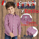 thumbnail image 4 of Pack 3 Camisa Huaso Cuadrillé Algodón Niño Juvenil Color Rojo, 4 of 8
