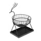 thumbnail image 5 of Cesta De Frutas De Metal, Cuenco, Decoración De Cocina, Bandeja De Soporte De Almacenamiento, Negro, Grande, 5 of 5