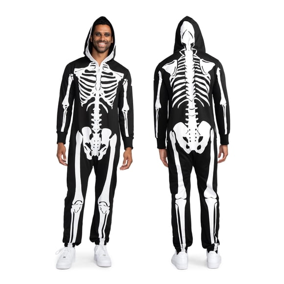 Disfraz de Esqueleto Enterizo con Capucha Tipsy Elves Talle Grande