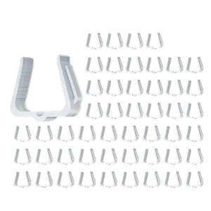 Magideal - 50 Uds Clips De Luz Navideña, Clips De Luz Navideña, Clips De Soporte De Luz, Ganchos Para Colgar Luces Pequeñas, Ganchos Para Canalones Al Aire Libre