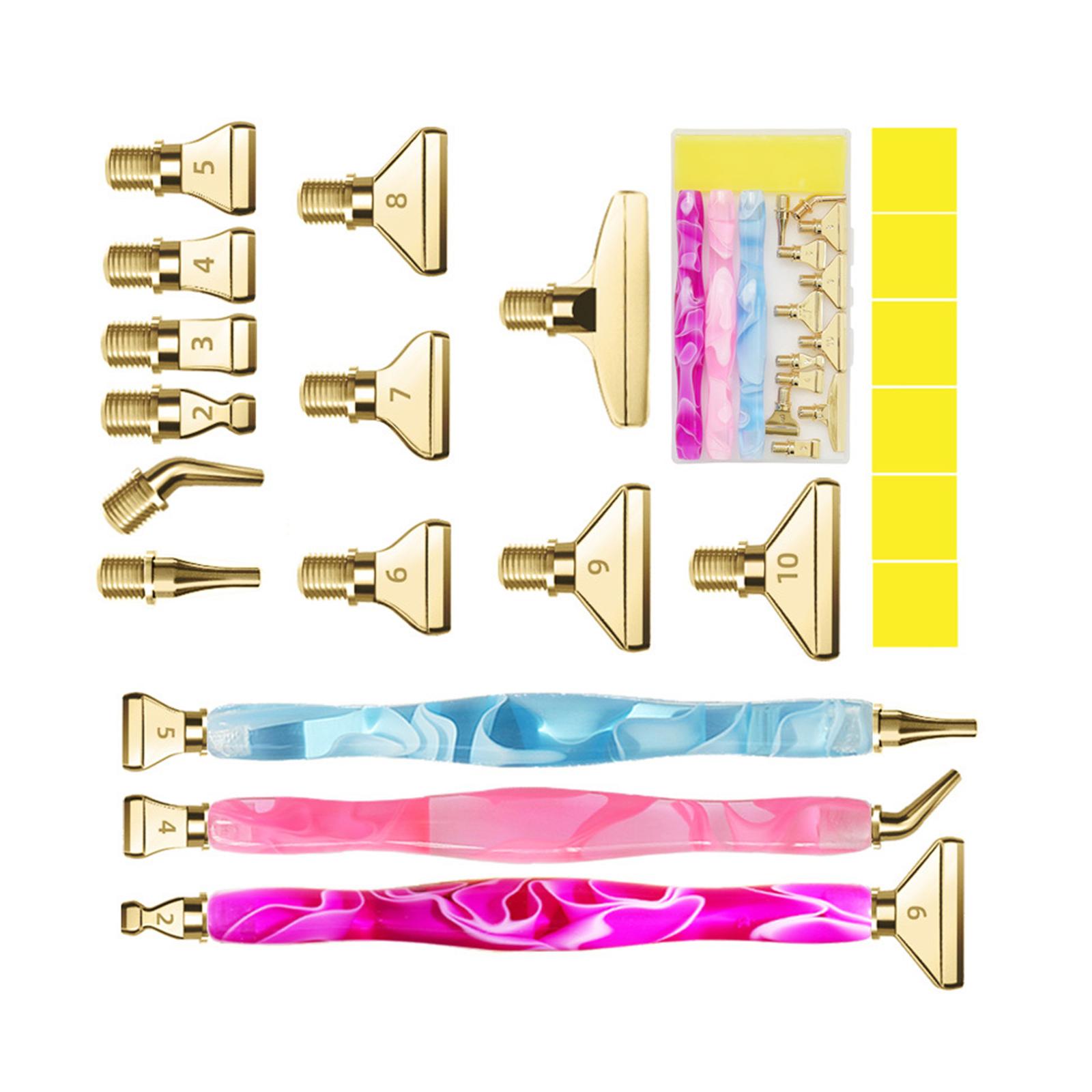 Magideal - Herramientas De Artesanía De , Puntas De Bolígrafo De Repuesto Diy, Bolígrafo De Punta De Taladro Portátil Para Principiantes, Agarre Cómodo, Oro