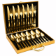 thumbnail image 1 of Juego de Cubiertos Dorados Luxe 24 Piezas con Maletín Premium para 6 Personas, 1 of 10