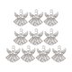 thumbnail image 4 of 10x Angel Charm Pendants Retro Alloy DIY Para Sombrero Llaveros Cremallera Tiradores Plata, 4 of 5