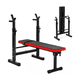 thumbnail image 1 of Banco Abdominal Multifuncional Mancuerna Reclinable Plegable Negro Y Rojo, 1 of 3