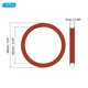 thumbnail image 2 of Uxcell 15Pcs Anillo O de Silicona 66mm OD 62mm ID 2mm Ancho VMQ Junta de Sellado Roja, 2 of 5