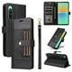 thumbnail image 1 of FOXDOCK Funda tipo Cartera para Sony Xperia 10 IV – Cubierta de Cuero PU con Múltiples Ranuras, Bolsillo para Efectivo y Correa de Muñeca, 1 of 6