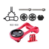 Magideal - Soporte Combinado Para Ordenador De Bicicleta, Soporte Para Bicicleta, Soporte Para Cámara De Acción Con Clip, Adaptador, Soporte Para Cronómetro De B , Rojo