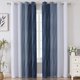 thumbnail image 2 of Cortinas blackout azul marino y blanco grisáceo para sala de estar, 2 of 3