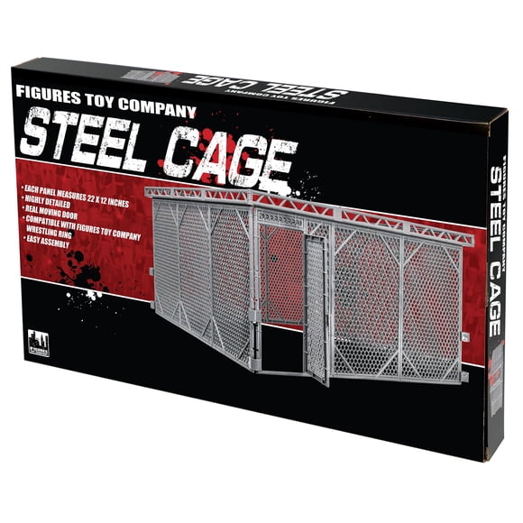 Set de juego Steel Cage para figuras Toy Company Wrestling Rings