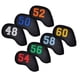 thumbnail image 3 of 7 Piezas Universal Golf Club Headcovers Durable Head Covers Negro Colorido, 3 of 5