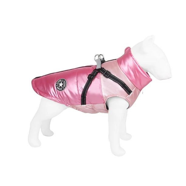 Ropa para Perro Parka Impermeable con Arnés L Lider