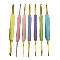 Bothyi - Juego De 7 Ganchos Para Hilo, Herramienta De Costura Con Aguja De Tejer, Ganchos De Ganchillo De Metal